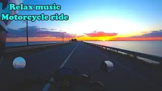 Meditation Ride on Motorcycle. Beautiful Relaxing Music for Stress Relief Music, Sleep Music