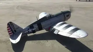 TopRC P47 Thunderbolt powered by DLA112 maiden flight