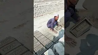 handmade clay  brick making #handmade #brick #clay #youtubeshorts