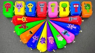 Finding Incredibox Sprunki Slime In Magical Bags Slime - ASMR Clay Video