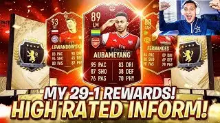 OMG I GOT A CRAZY RED INFORM IN MY 29-1 FUT CHAMPIONS REWARDS!!! 3 RED PLAYER PICK PACKS! FIFA 20