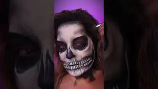 Paint a Diamond Skull with me - SFX Face Painting Tutorial #makeup #skullmakeup