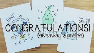 6 DIY Congratulations PUNS cards! | Doodle with Me