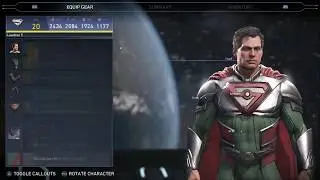Injustice 2 Superman Balanced Build with Defense Leg Gear Lana Favourite Sunstone Legs