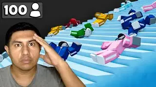 &iexcl;Subiendo una escalera de HIELO sin caer! ❄️😱