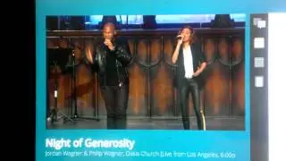 Night of Generosity: Anthony Evans and Amanda Brown