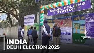 Delhi election 2025: India's capital votes as BJP bids to dislodge rival