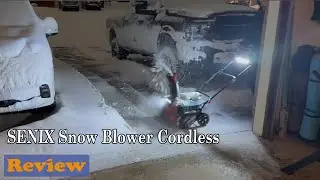 SENIX 2X2 40V Max Cordless Snow Blower Review | See this Cordless Snow Blower in ACTION!