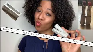FENTY BEAUTY GOJI GANG AND TANG THANG SLIP SHINE LIPSTICK REVIEW