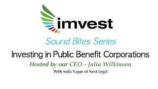 imvest - Investing in Public Benefit Corporations
