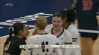 Wake Forest vs. Virginia Full Match Replay | 2025 ACC Volleyball