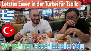 Tsallo ist losgefahren. Letzte gemeinsame Mahlzeit. In Mersin.