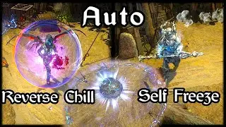 AUTO Self Freeze / Reverse Chill. Hydrosphere TRICK - Path of Exile (3.13 Ritual)