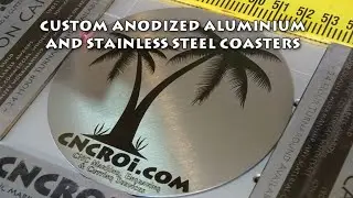 Custom Anodized Aluminium and Stainless Steel Coasters
