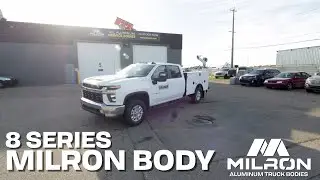 8 Foot SRW All Aluminum Crane Body | Work Truck | Milron 8 Series Crane Body