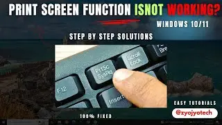 How to solve Print Screen Not Working in Windows 10/11