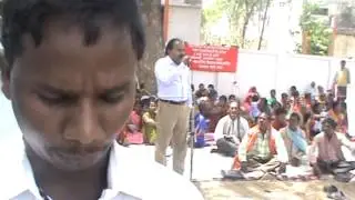 MAHADALIT VIKAS SANGRASH SAMITI AND CPI M ACTIVISTS AT DHARNA