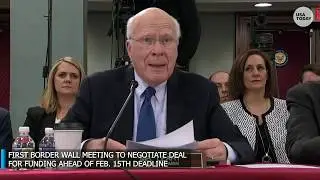 Congressional negotiators meet to discuss border wall funding: Border Wall First meeting of congr...