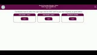OTET 2025 Application Form Apply Link👇 OTET Login Problem and Photo Upload And Submit Problem 