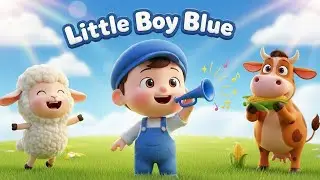 Little Boy Blue Kids Video🎺 | Kids Nursery Rhyme Song | Cute 3D Pixar Animation | @Kahani_Club98