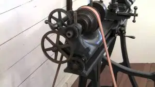 Barnes 4 1/2 Foot Powered Metal Lathe