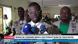 Permis de conduire remis &agrave; 250 conducteurs de taxis motos
