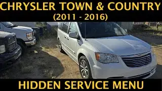 Chrysler Town & Country - LEARN HOW TO ENTER HIDDEN SERVICE (DIAGNOSTICS) MENU (2011 - 2016)