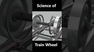 Train wheel design 🚂 | train wheel flange design | #shorts #train