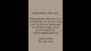 Web server vs Application server vs Database server #Shorts