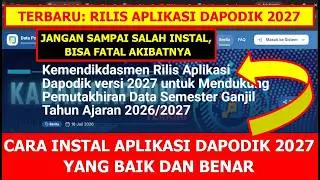 CARA INSTAL APLIKASI DAPODIK 2027 TERBARU YANG BAIK DAN BENAR
