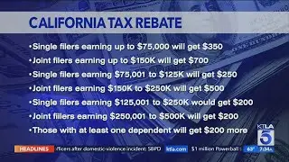 Tentative agreement reached on CA tax rebate