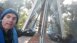 How to clean an awning window with a screen that can't be removed 