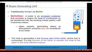 Steam Generating Unit Lec 01: Boiler Classification