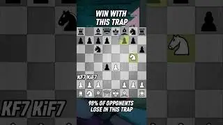 98% OF OPPONENTS LOSE IN THIS TRAP!  #chess #ezwin #checkmate #trapped #learningchess