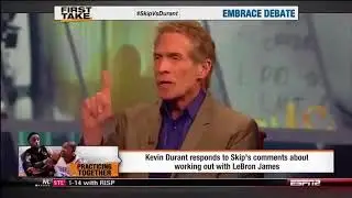 First Take - Skip Bayless vs Kevin Durant EPIC DISPUTE