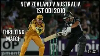 Thrilling Match   New Zealand V Australia   1st ODI 2010   Full Highlights HIGH