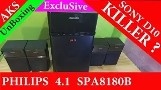 Распаковка домашнего кинотеатра Philips SPA8180B 4.1 от AKS