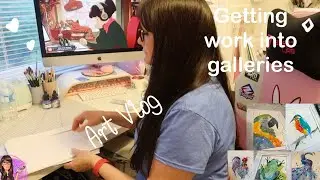 How to get your work into local galleries  - ART VLOG - Working Full Time Artist