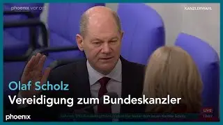 Vereidigung von Olaf Scholz (SPD) zum Bundeskanzler Deutschlands am 08.12.21