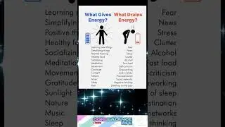 Habits That Boost or Drain Your Energy ⚡ What You Need to Know