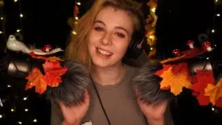 ASMR | Cozy Autumn/Fall Triggers 🍂 with Whispering 🎃 Trigger Words, Tapping, Scratching and more 🌧️