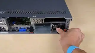 Lenovo ThinkSystem SR650 V3 installing a power supply unit