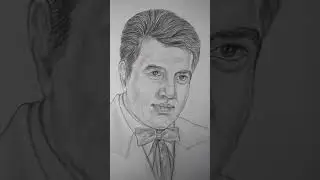How to draw Dharmendra pencil sketch | #youtubeshorts | #shorts