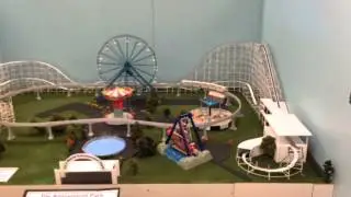 Red White & Zoom Model Roller Coaster