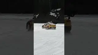 ICE DRIFTING  a Rally EVO X #evolution #evox #mitsubishi #evo #rally #rallycar #rallyfury #testing