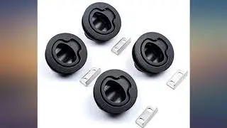 Thorn Boat 2'' Flush Pull Slam Latch Black Plastic Round for RV Boat Marine Deck review