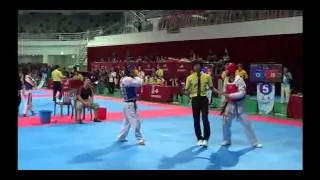 The 8th World Taekwondo Culture Expo 2014 Korea. Руслан 2 бой. (3gp)