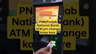 How to change ATM pin Punjab National Bank |Punjab National Bank ATM pin change kaise kore | #shorts