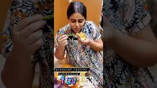 Shamna Kasim Enjoying her Favorite Vada Pav Midnight Cravings Latest Video