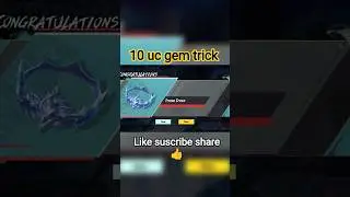 10 uc gem trick 😱😱 #bgmi #viral #pubg #pubgmobile #gaming #tipsandtricks